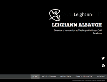 Tablet Screenshot of coachleighann.com